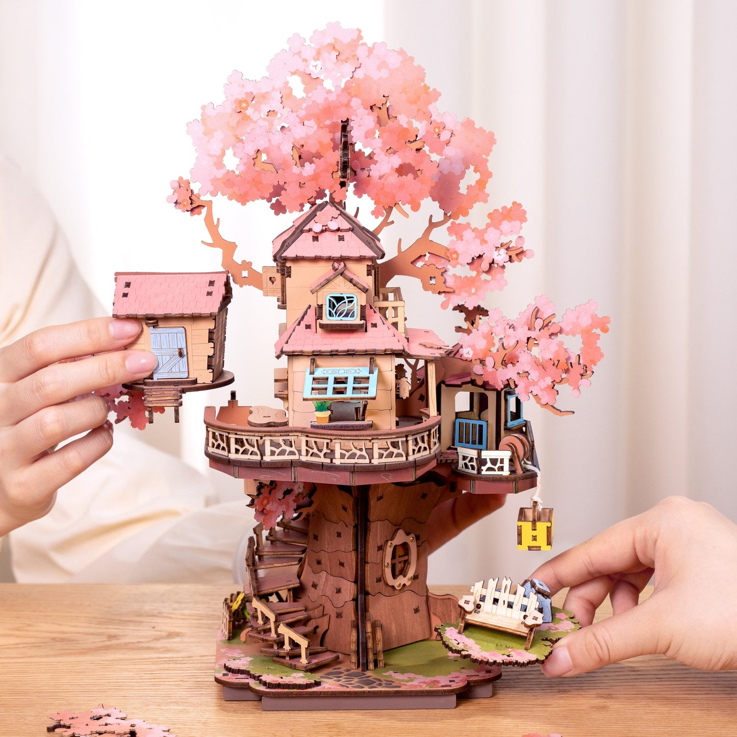 3D Wooden Puzzle: Sakura