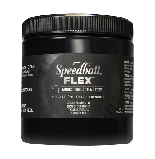 Black Speedball Flex Fabric Screen Printing Inks - Odd Nodd Art Supply