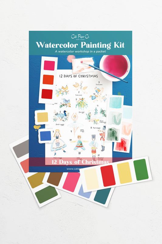 12 Days of Christmas Watercolor Kit