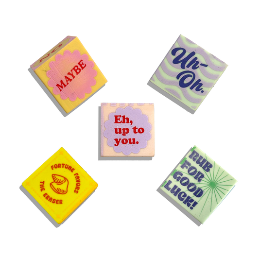 Feeling Lucky: Erasers (Set of 5) - Odd Nodd Art Supply