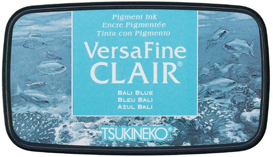 Bali Blue Versafine Clair Pigment Stamp Ink - Odd Nodd Art Supply
