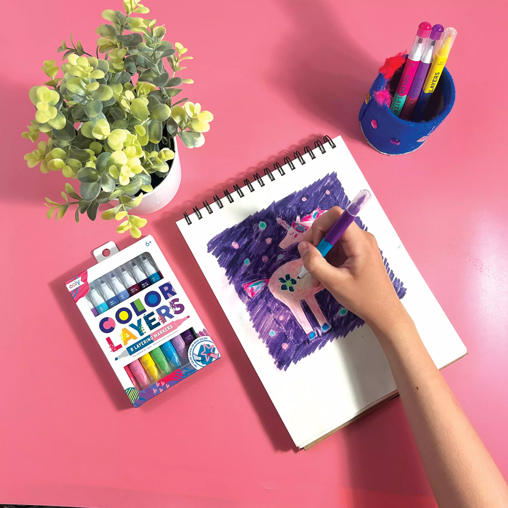 Color Layers Double Ended Layering Markers - Set of 8 - Odd Nodd Art Supply