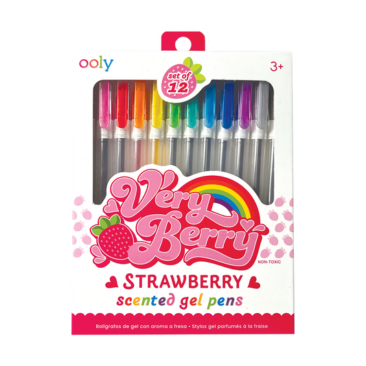 Very Berry Strawberry Scented Gel Pens - Odd Nodd Art Supply