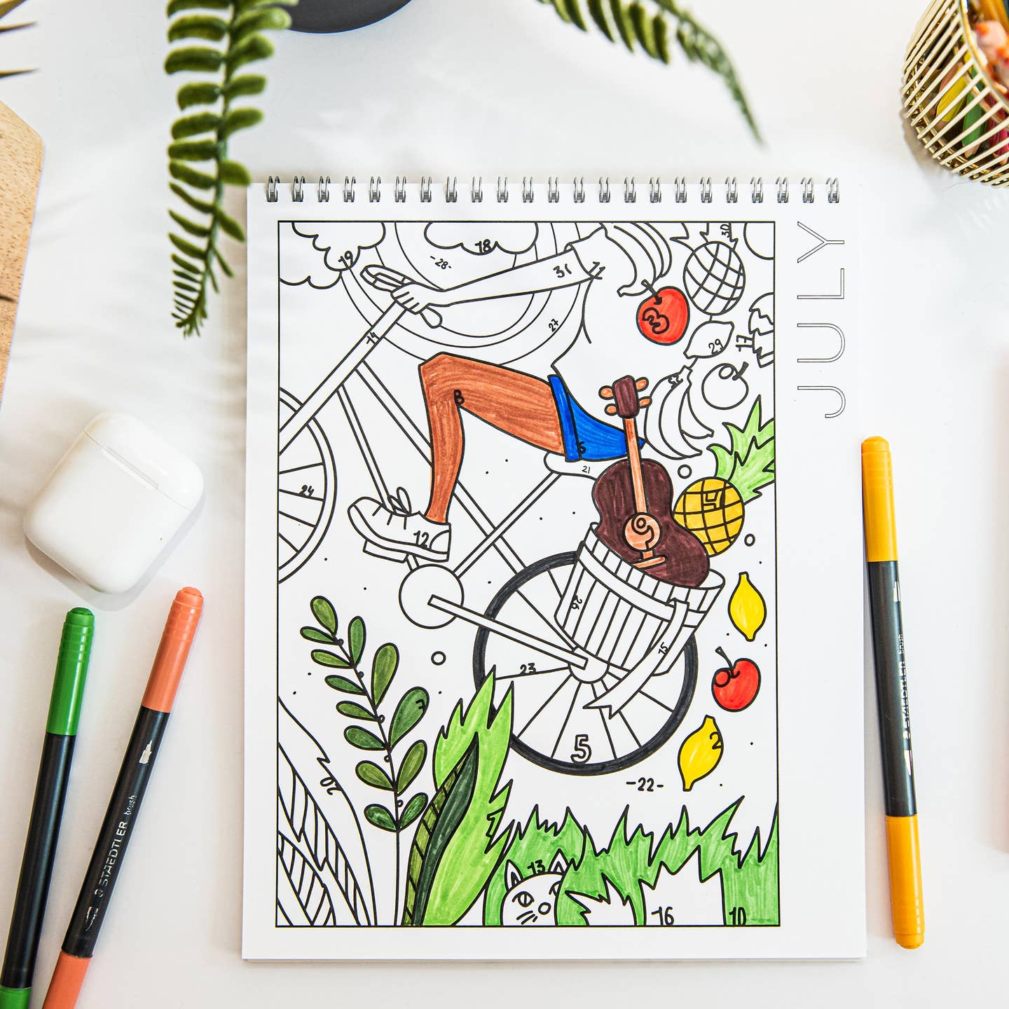 18 Month Color By Day Coloring Book - Odd Nodd Art Supply