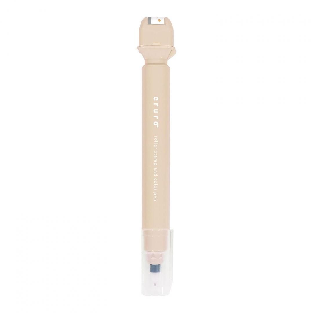Latte Beige Star Cruro Roller Stamp Pen - Odd Nodd Art Supply