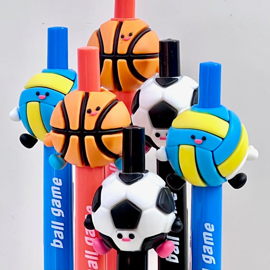 Sports Ball Game Retractable Gel Pen