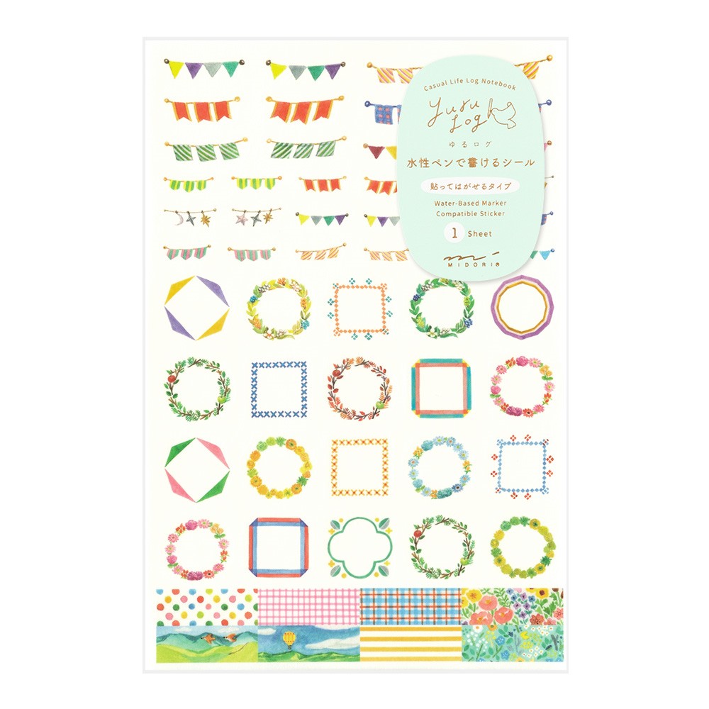 Sticker Sheet Midori Yuru Log - Odd Nodd Art Supply