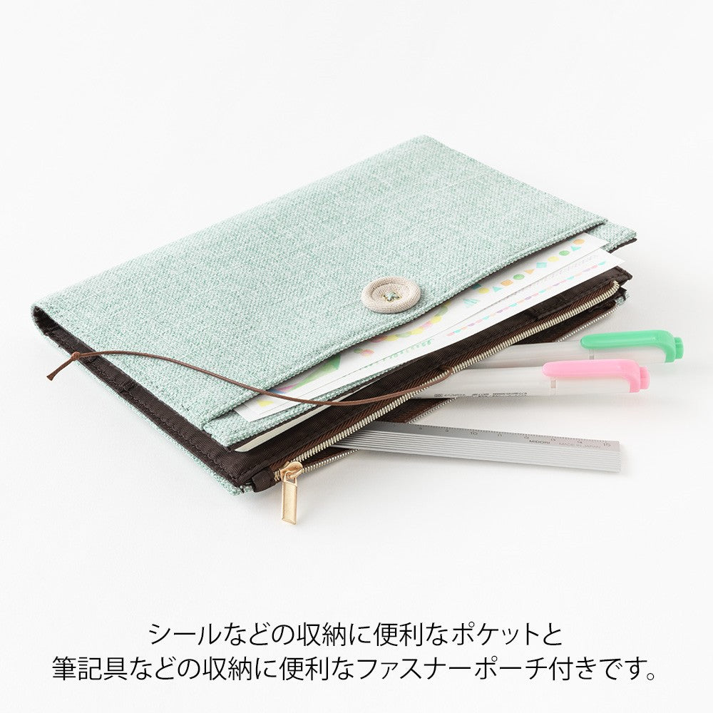 Blue Cloth Cover Midori Yuru Log - Odd Nodd Art Supply