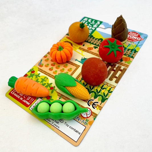 Iwako Vegetable Erasers Set - Odd Nodd Art Supply