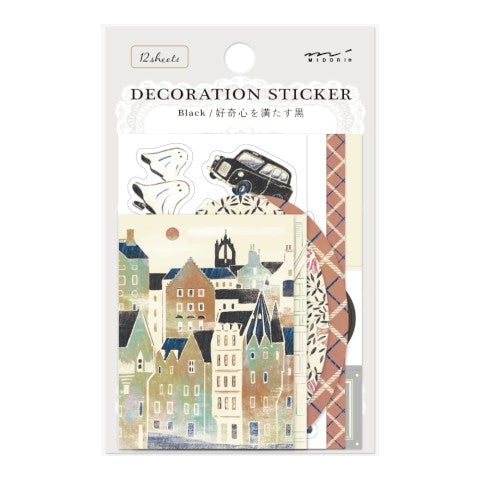 Black Midori Decoration Sticker Packs - Odd Nodd Art Supply