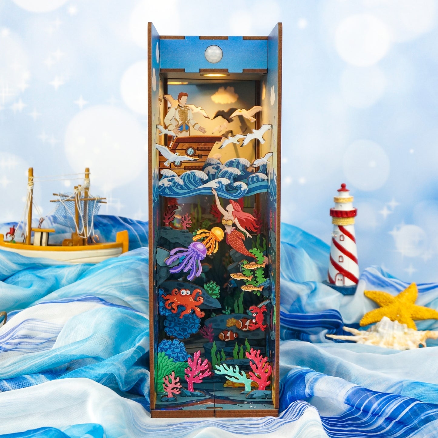 Mermaid Little DIY Miniature Book Nook Kits - Odd Nodd Art Supply