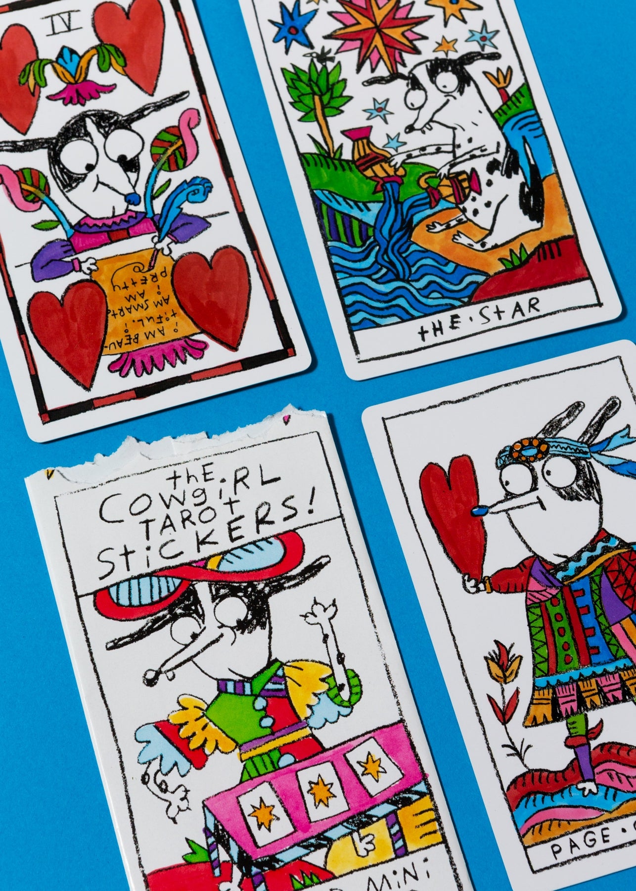 Cowgirl Tarot Stickers Mystery Pack