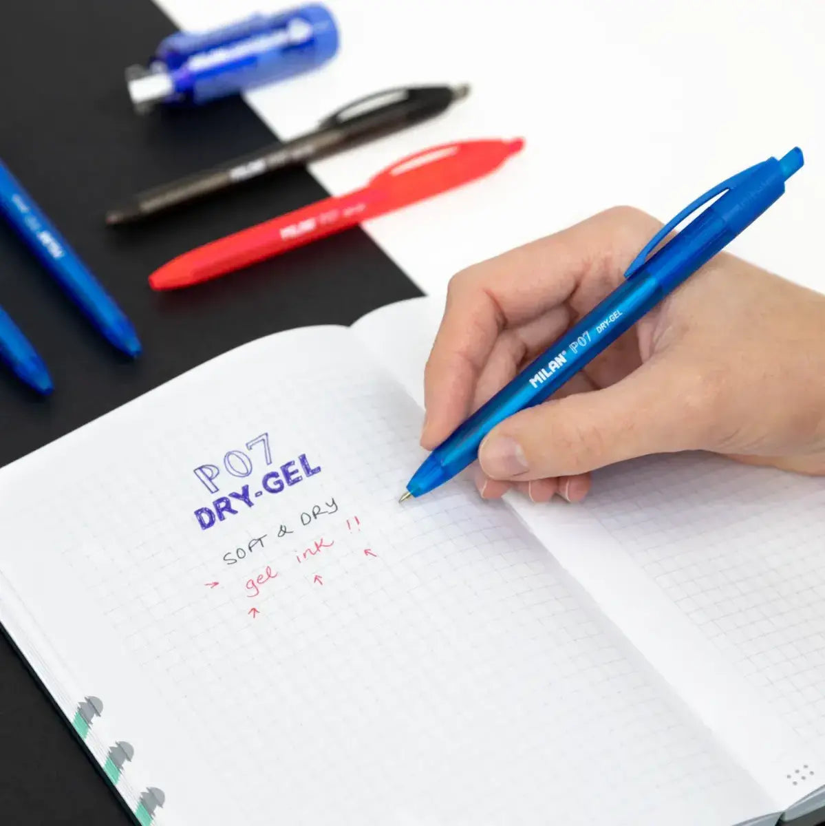 Dry-Gel Quick Drying Ballpoint Pens