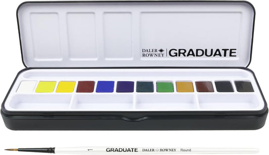 12 color Set Daler-Rowney Graduate Watercolour Paint Sets - Odd Nodd Art Supply