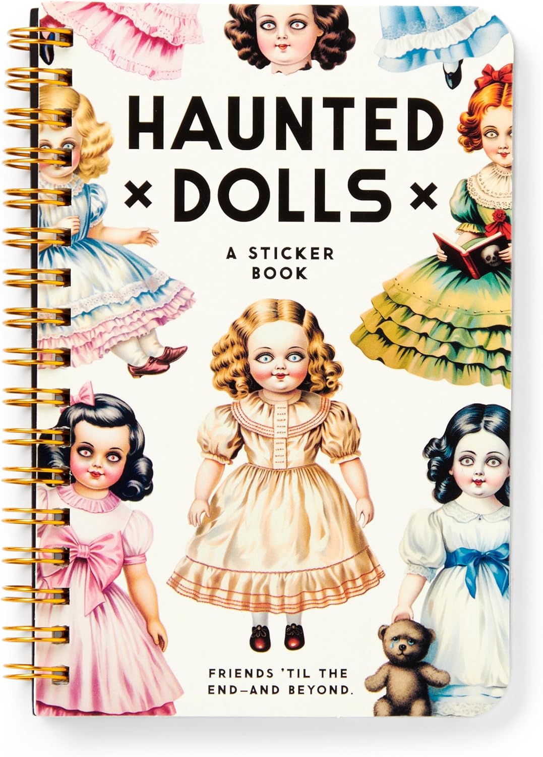 Haunted Dolls Brass Monkey Sticker Books - Odd Nodd Art Supply
