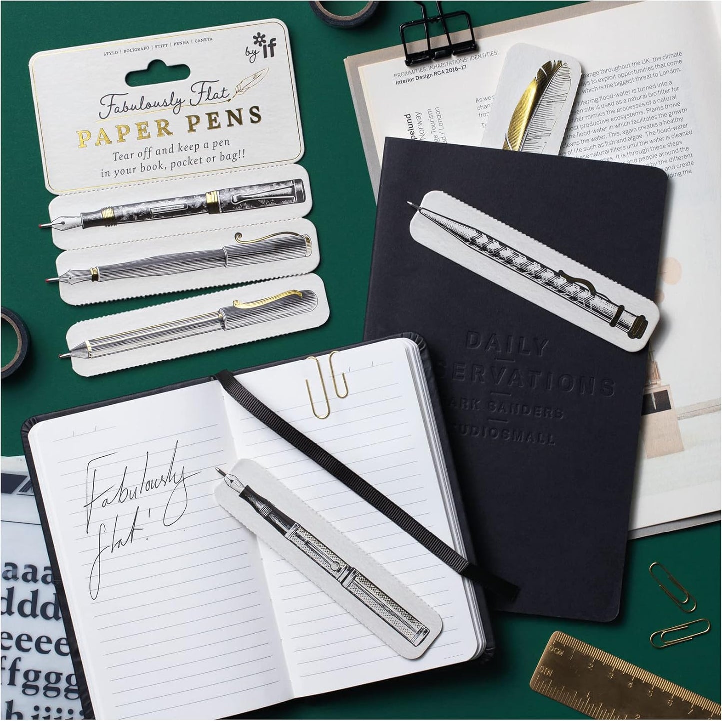 Fabulously Flat Paper Pens - Odd Nodd Art Supply