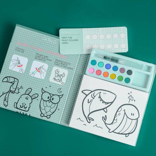 Watercolor Book and Paint Set