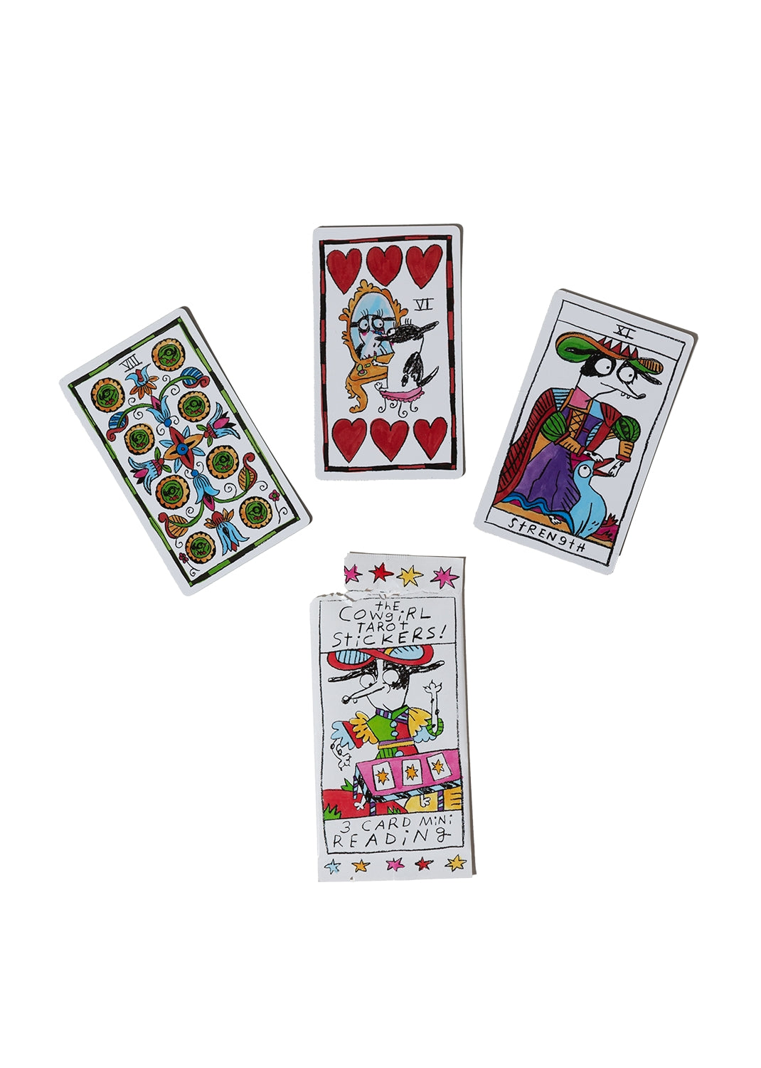 Cowgirl Tarot Stickers Mystery Pack