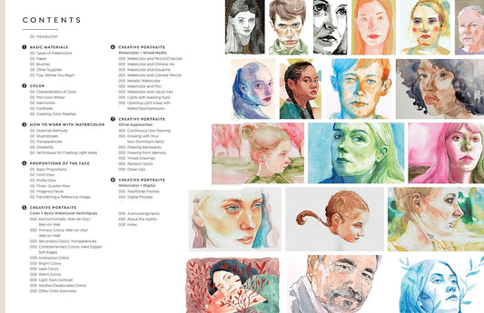 Creative Portraits in Watercolor - Odd Nodd Art Supply
