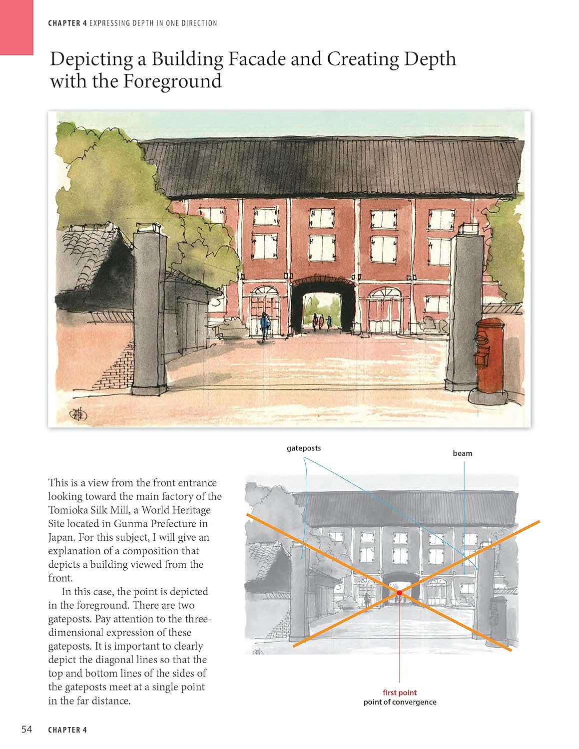 A Beginner's Guide to Sketching Buildings & Landscapes: Perspective and Proportions for Drawing Architecture, Gardens and More!