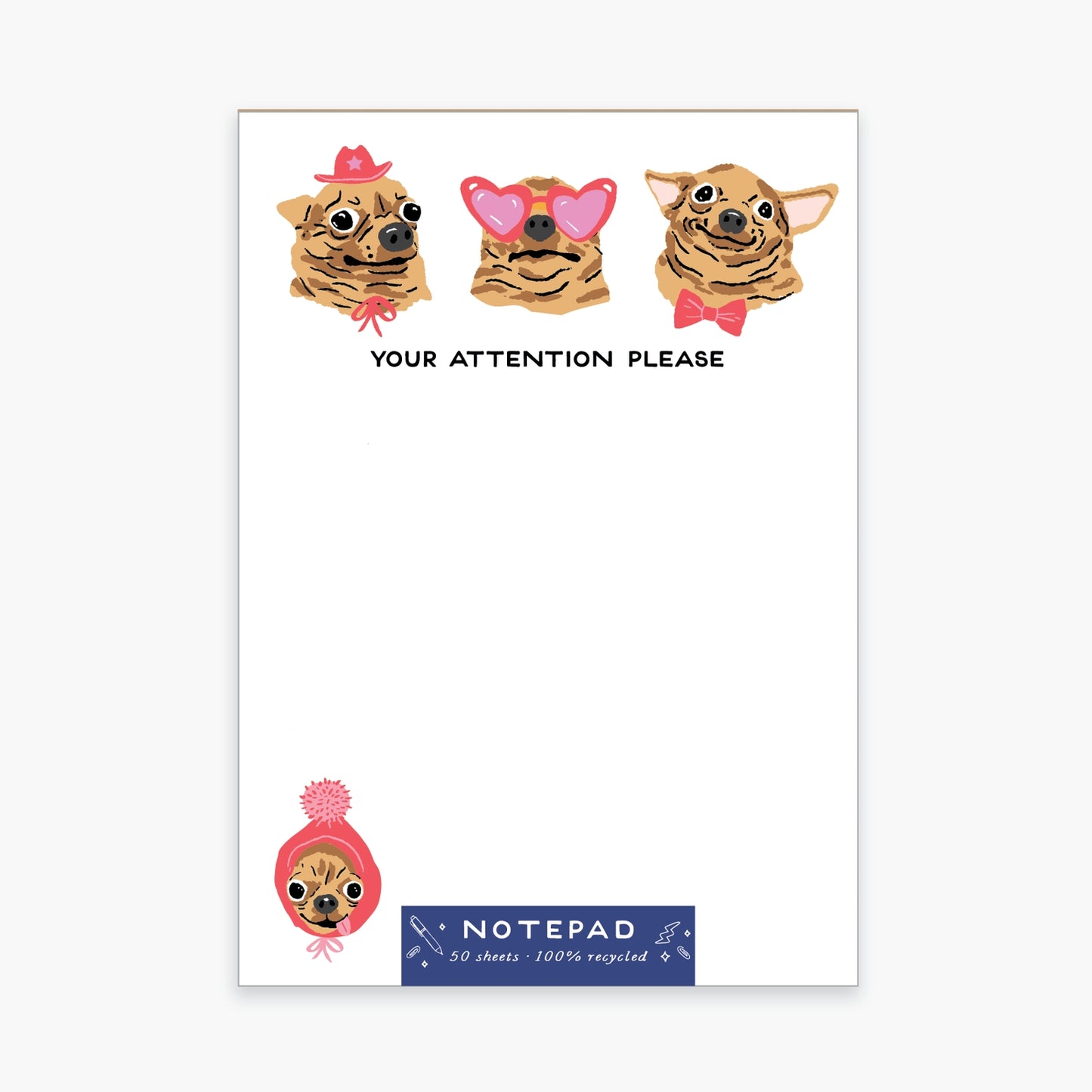 Dogs your attention Please Notepads - Odd Nodd Art Supply