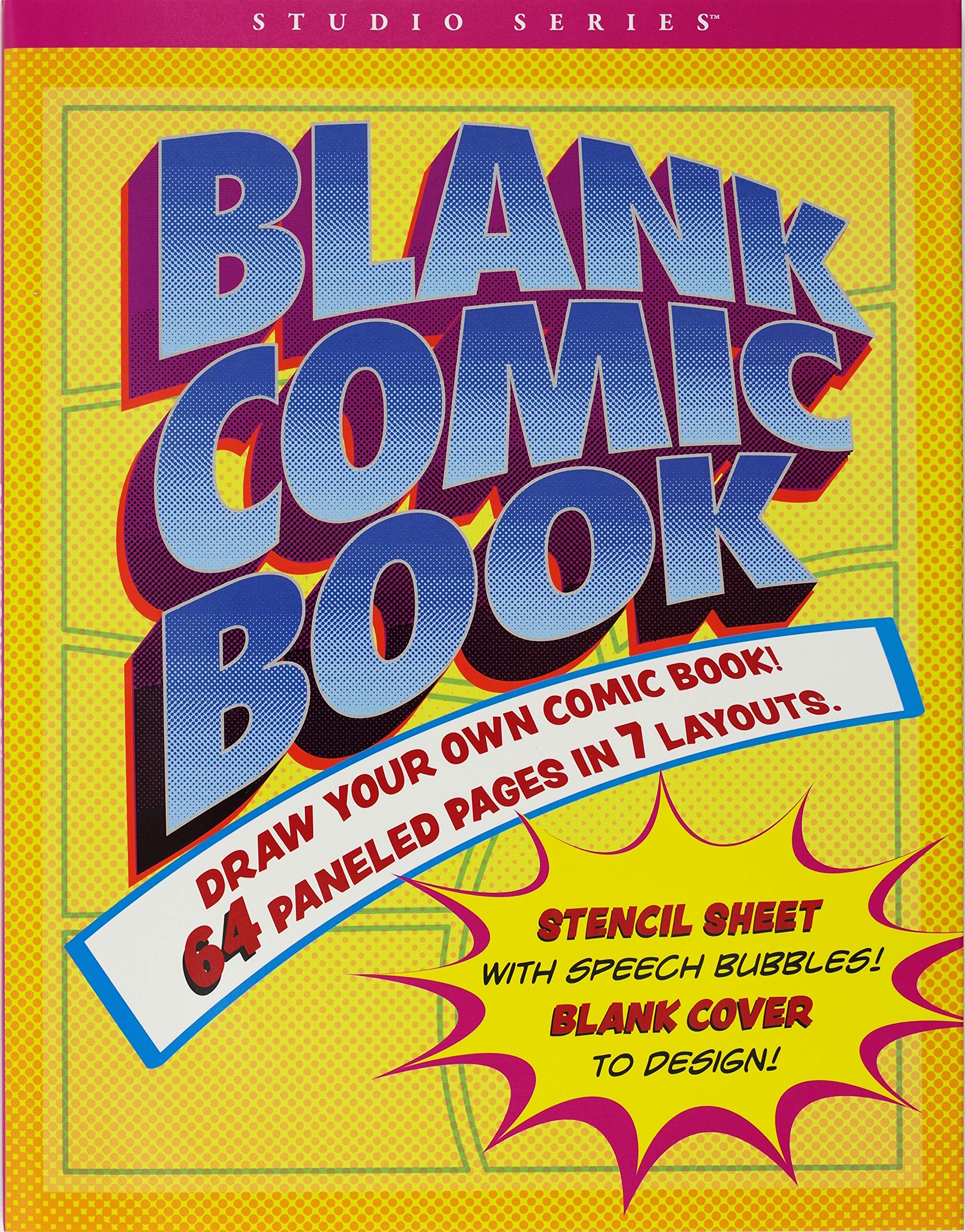 Blank Comic Book (with bonus stencil and blank cover!)