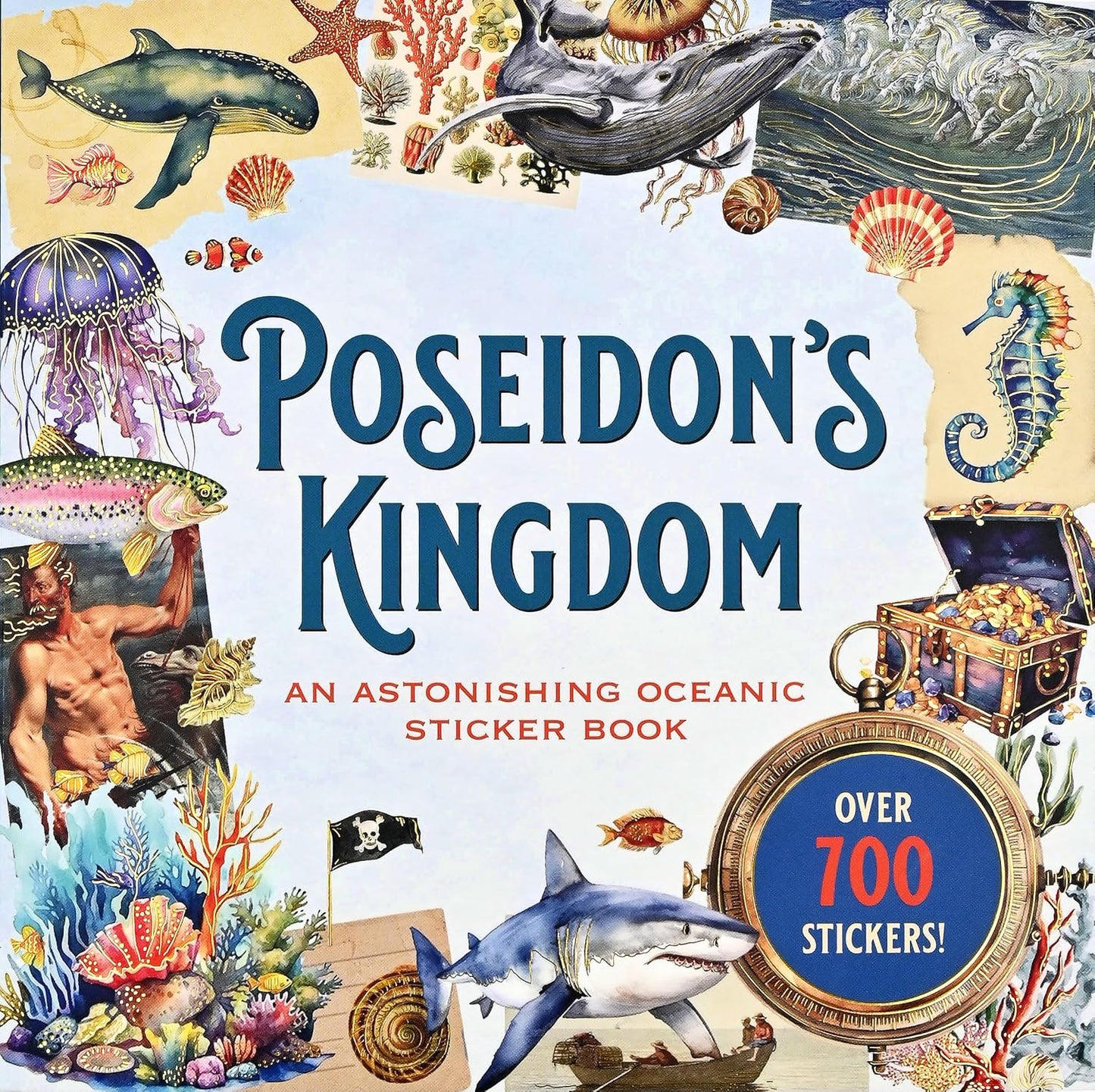 Poseidon's Kingdom Ephemera Sticker Book Series