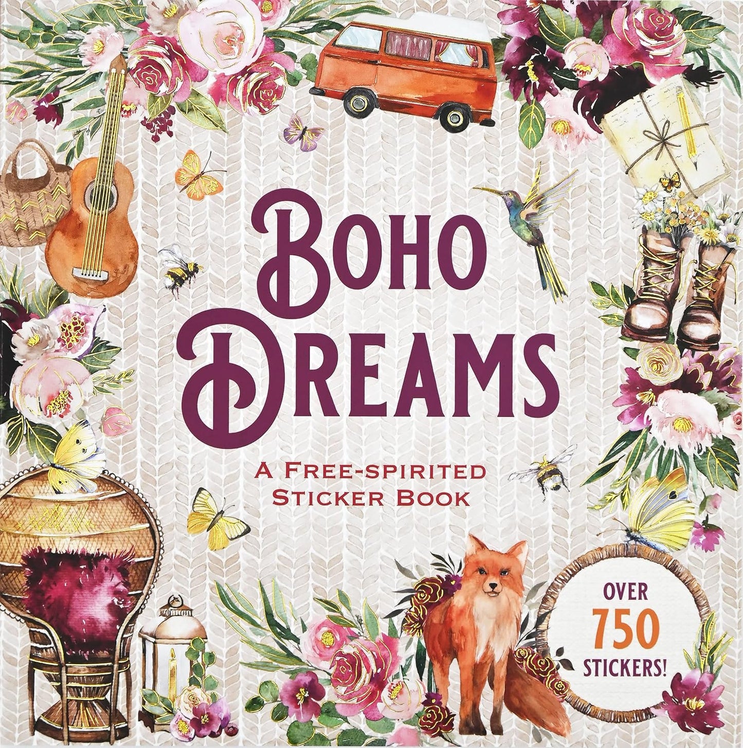 Boho Dreams Ephemera Sticker Book Series