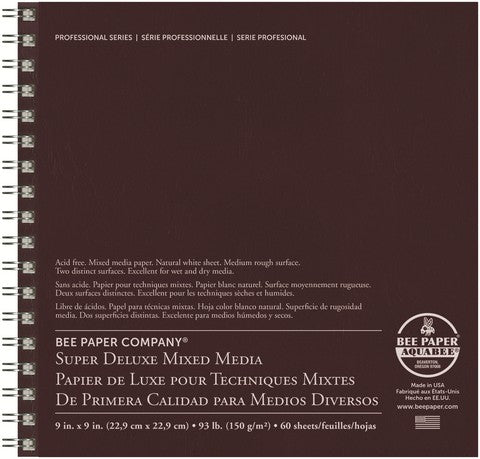 9x9 Bee Paper Super Deluxe Mixed Media Paper Pad - Odd Nodd Art Supply