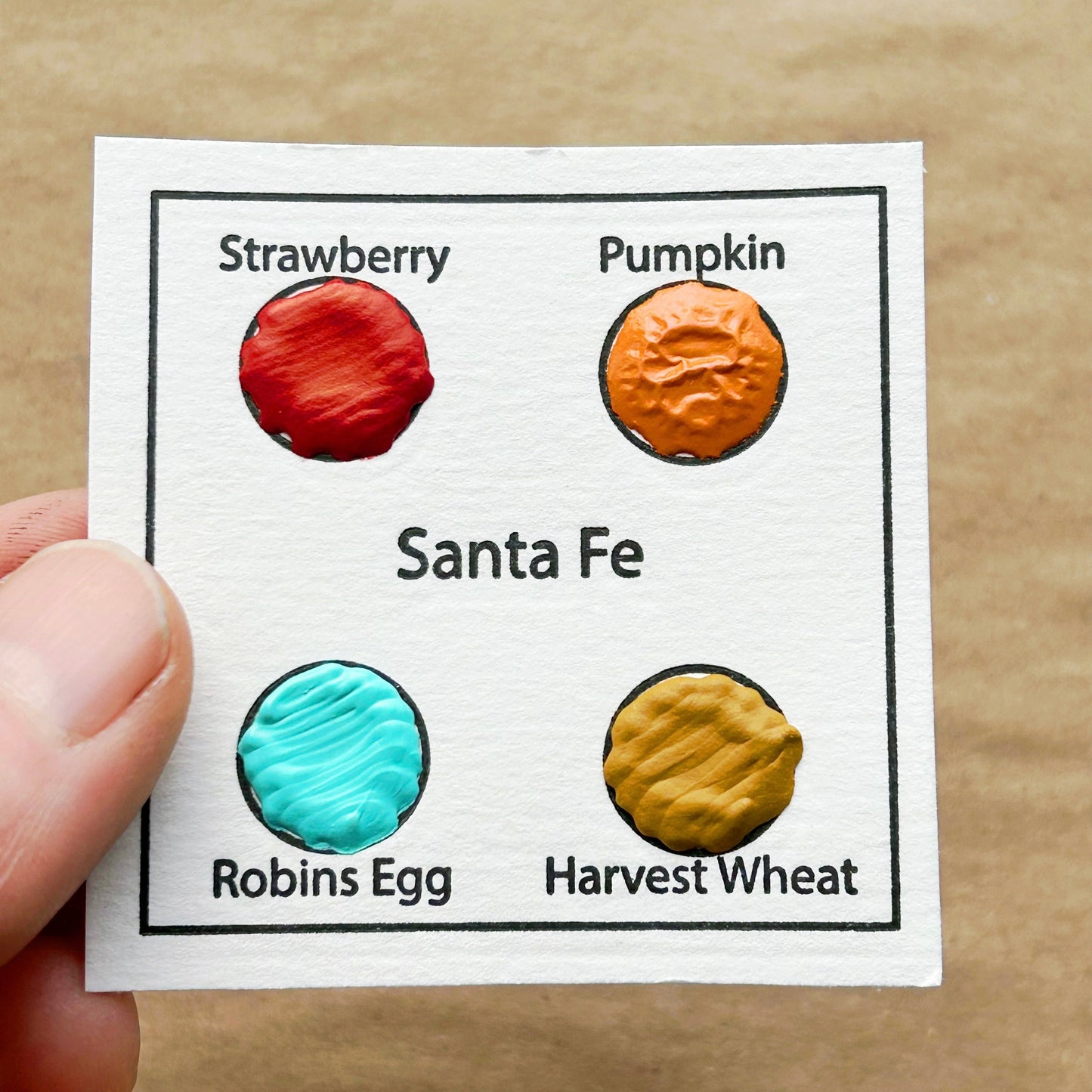 Beam Paint Travel Card Mixing Six Santa Fe - Odd Nodd Art Supply