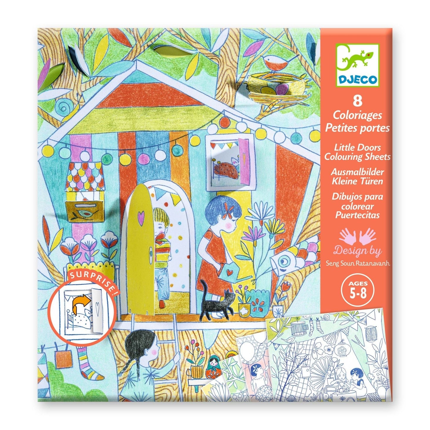 Little Doors Popup Coloring Sheets - Odd Nodd Art Supply