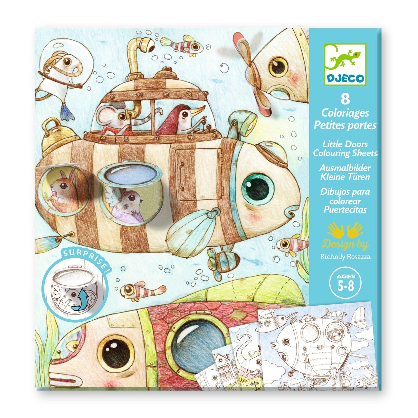 Little Doors Popup Coloring Sheets - Odd Nodd Art Supply