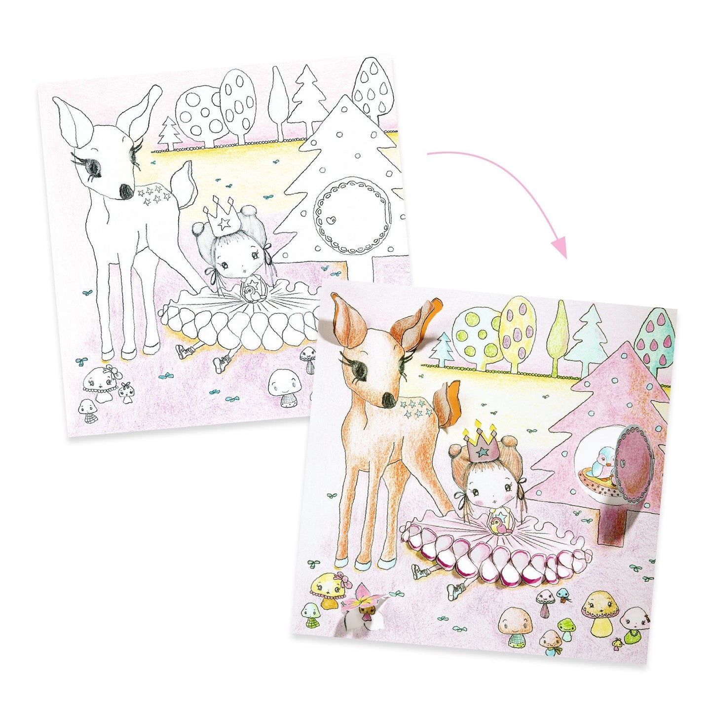 Little Doors Popup Coloring Sheets - Odd Nodd Art Supply