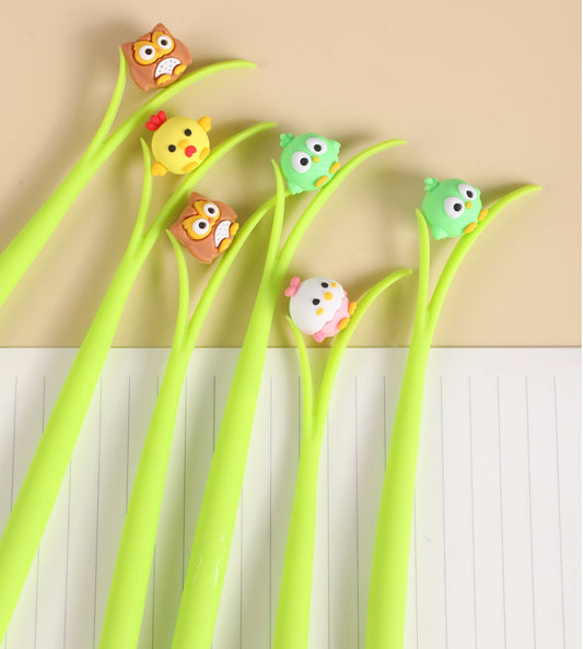 Bird on Leaves Gel Pen - Odd Nodd Art Supply