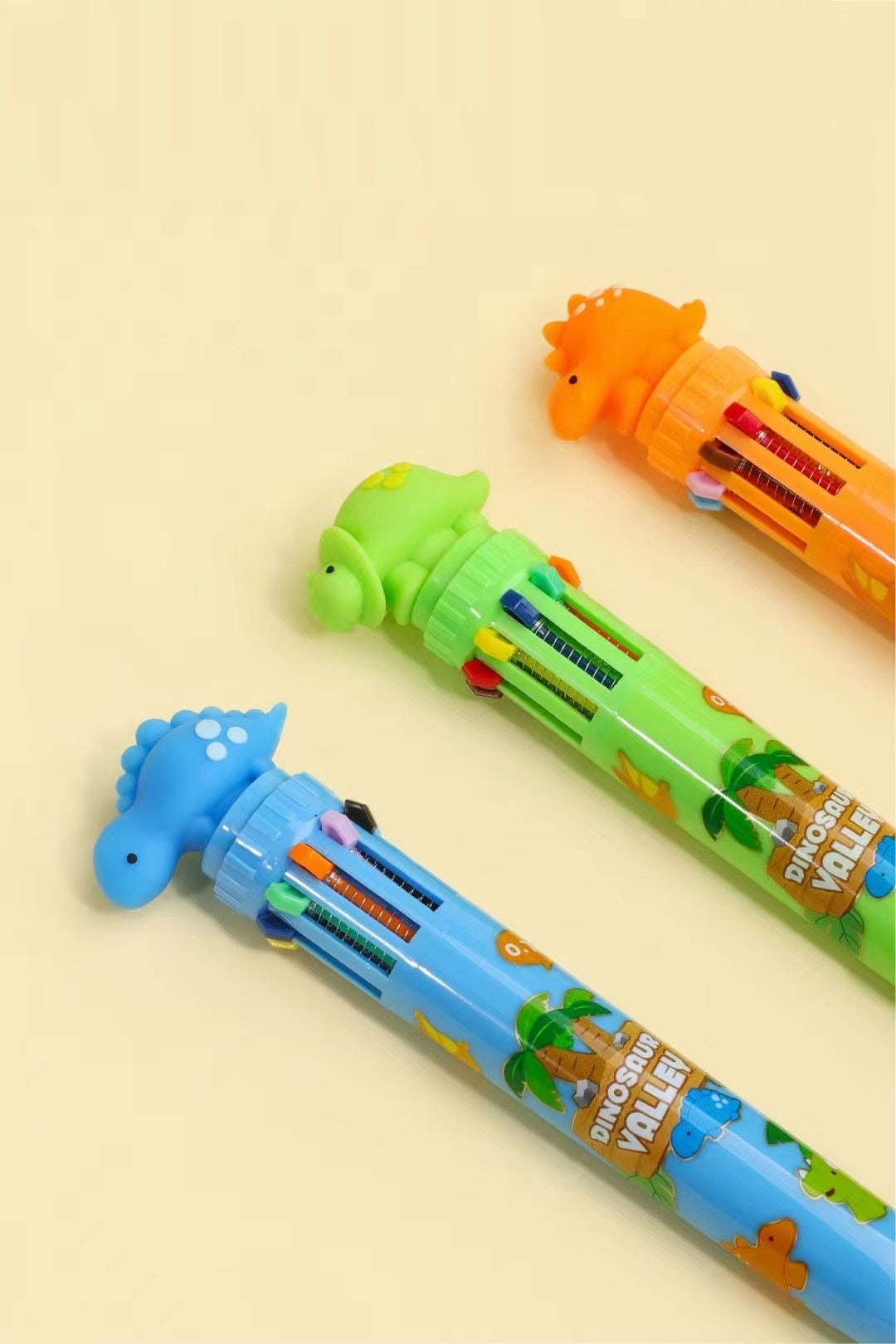 Dinosaur 10-Color Retractable Pen - Odd Nodd Art Supply