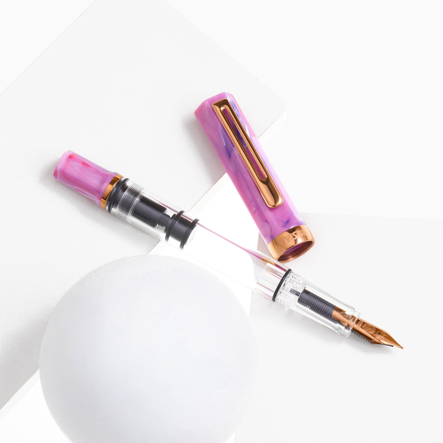 Fluorite Purple w/Bronze TWSBI Eco Fountain Pen - Odd Nodd Art Supply