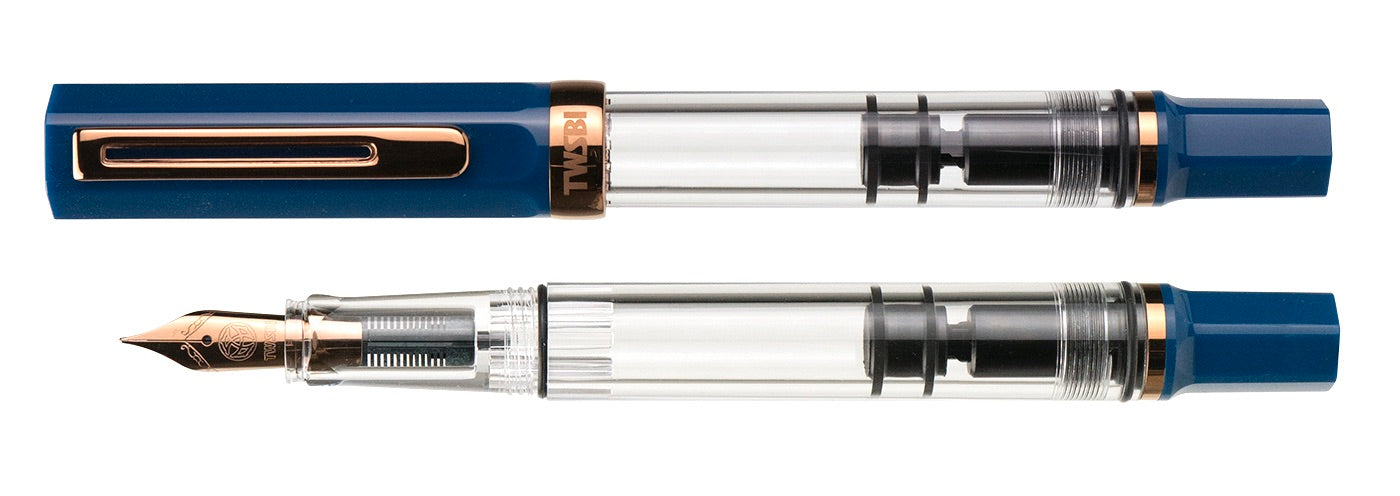 Indigo Blue Bronze Eco Fountain Pen - Odd Nodd Art Supply