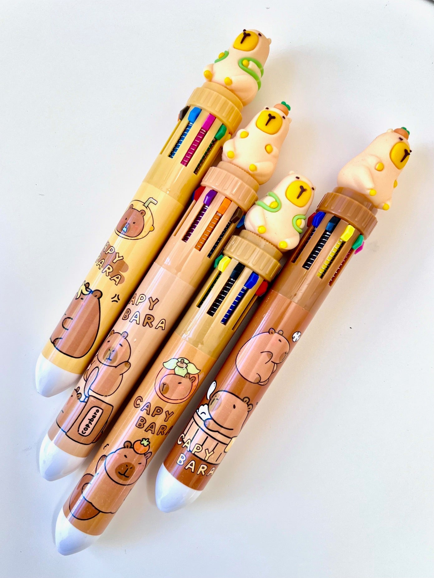 Capybara 10-Color Retractable Pen - Odd Nodd Art Supply