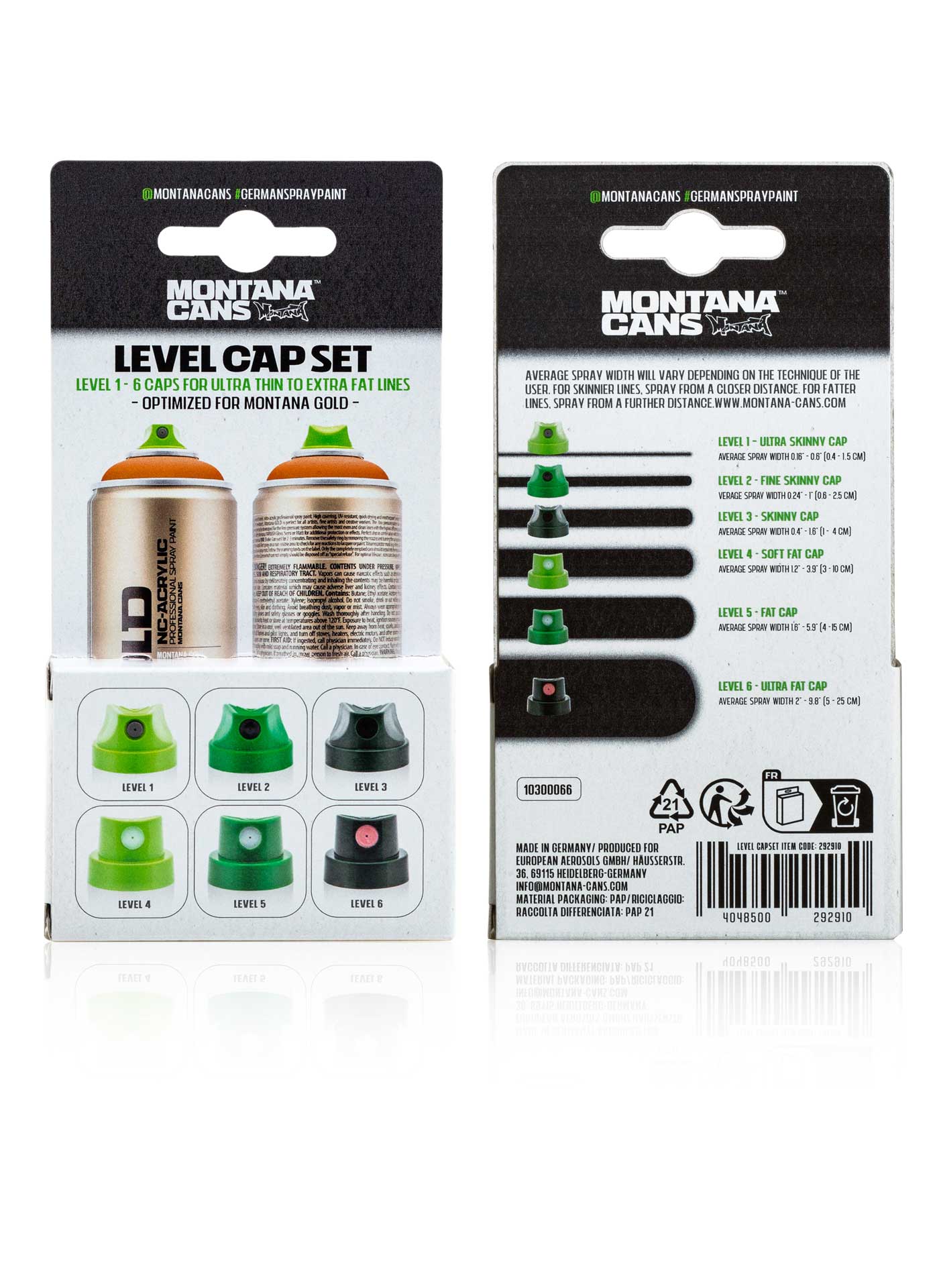 Cap Set Montana Spray Caps - Odd Nodd Art Supply