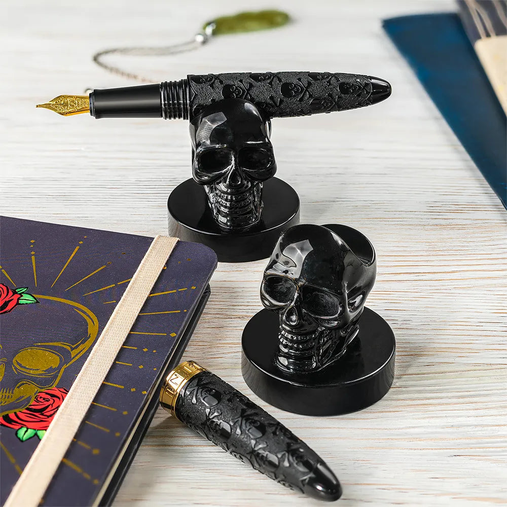 Benu Skull Fountain Pen Holder - Odd Nodd Art Supply