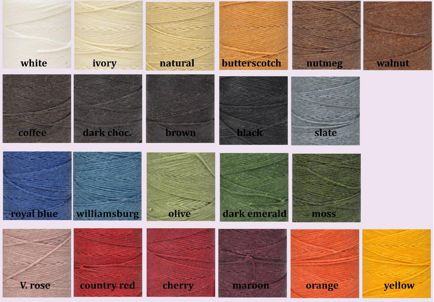 Crawford Irish Waxed Thread - Odd Nodd Art Supply