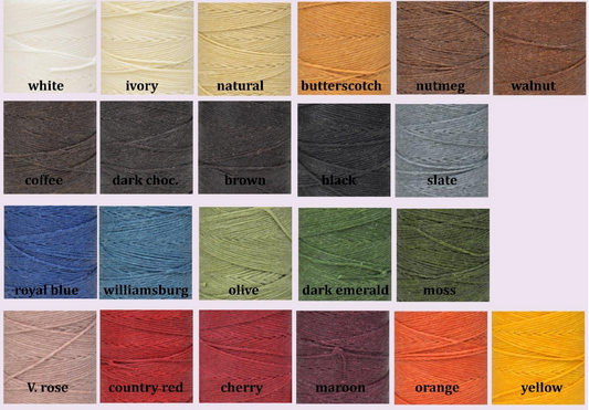 Crawford Irish Waxed Thread - Odd Nodd Art Supply