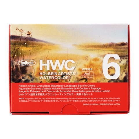 Landscape Set Granulating Holbein Artist Watercolor Sets - Odd Nodd Art Supply