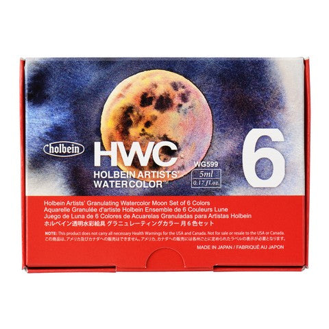 Moon Set Granulating Holbein Artist Watercolor Sets - Odd Nodd Art Supply