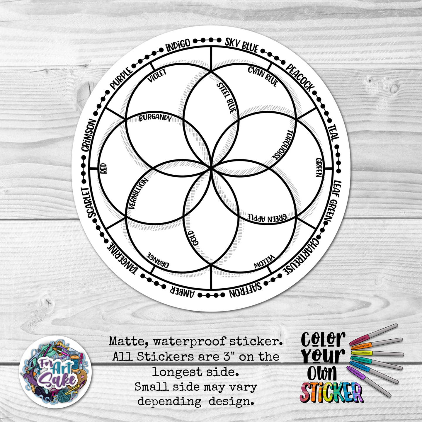 Color Your Own Stickers - Odd Nodd Art Supply