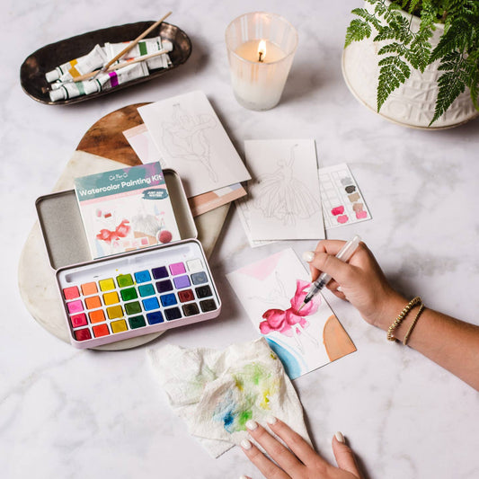 Watercolor Painting Kit by Cate Paper Co