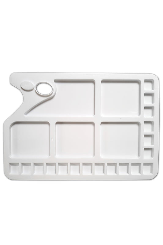 Zieler® Large White Palette Sturdy Plastic 23 Well