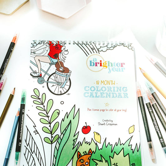 18 Month Color By Day Coloring Book - Odd Nodd Art Supply