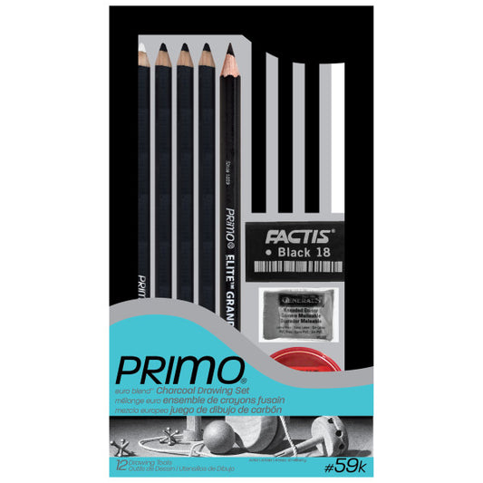 Drawing Set Primo Euro Blend Charcoal Pencil Kits - Odd Nodd Art Supply