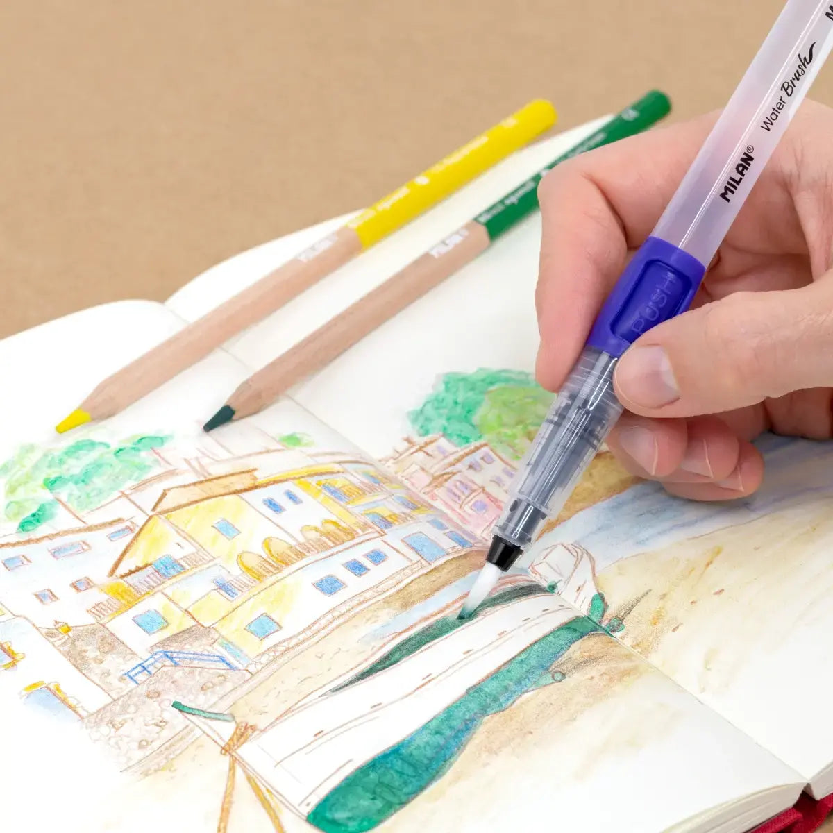Milan Refillable Water Brushes - Odd Nodd Art Supply